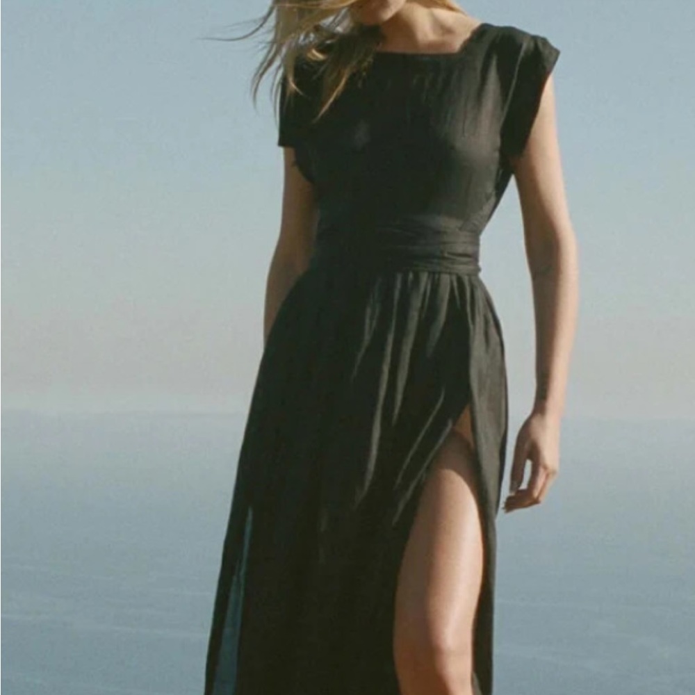 Doen Pacifica Black Dress Size L Women's Dress